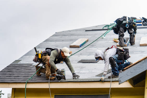Professional Gutter Installation technician working in Lake Stevens, WA